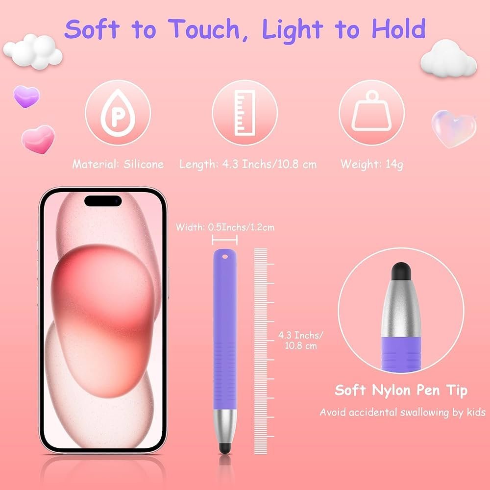 Kid Stylus Pens for Touch Screen Devices - Purple