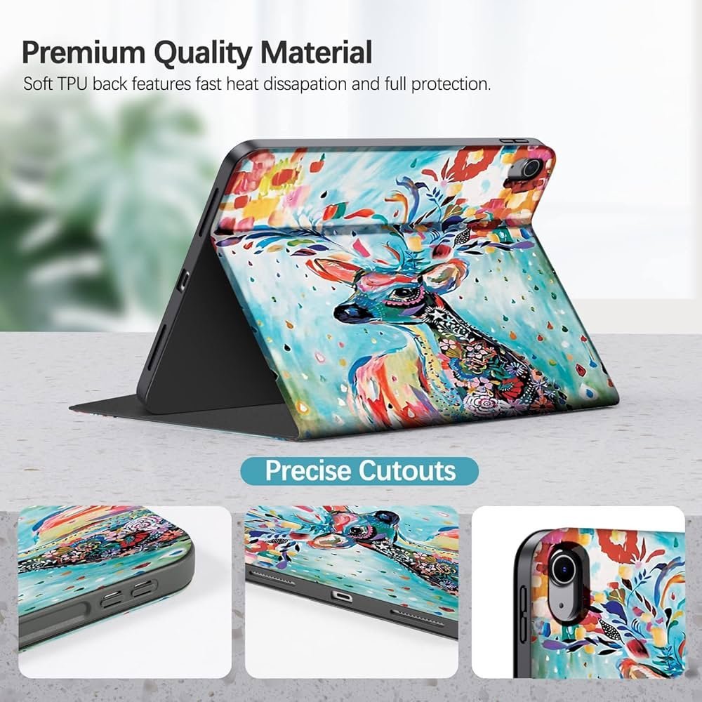 iPad A16 11th Generation 11-Inch Case – Deer-Painting