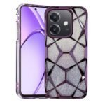 Glitter Geometric Case for Oppo A3 / A3x 5G – Purple