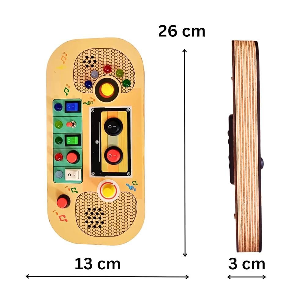 Montessori Wooden Busy Board – Interactive Learning Toy