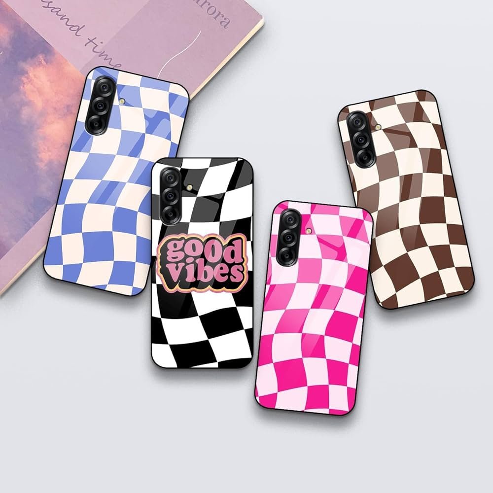 Back Cover Compatible with Samsung Galaxy A36 5G | Chess Checkered Customized | Shockproof TPU Bumper with Camera Protection