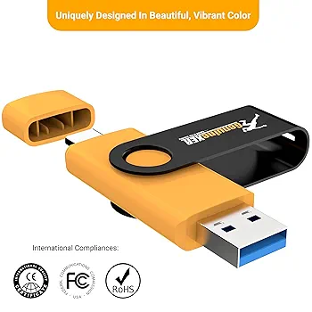 Premium 2-in-1 64GB USB-C & USB 3.0 Flash Drive